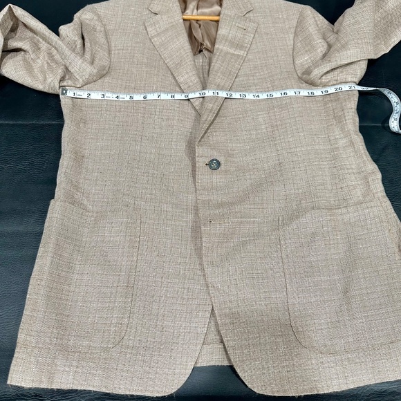 Canali Kei Linen Blend Blazer IT 56R/US 46R - Picture 10 of 14